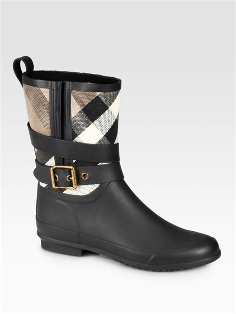 women burberry rain boots|burberry rain boots with zipper.